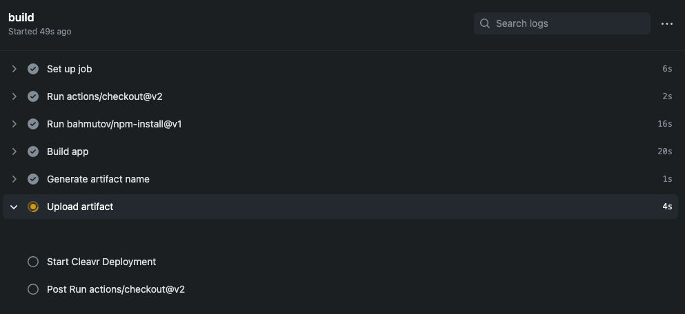 Cleavr integrates with GitHub Actions